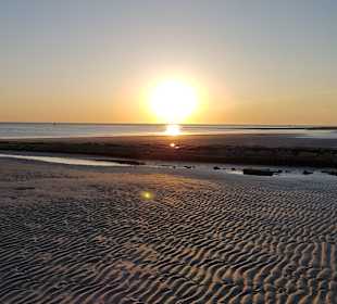 Sonnenuntergang am Weststrand 