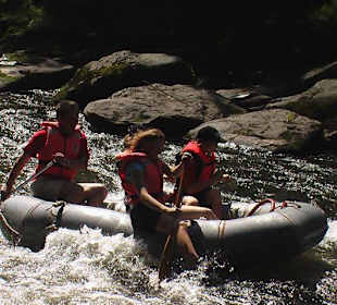 Schlauchboot-Rafting