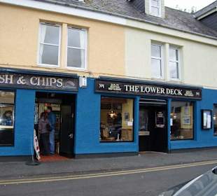 Leckerer Fisch am Hafen