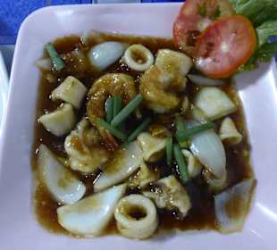 Meeresfrüchte mit Oystersauce