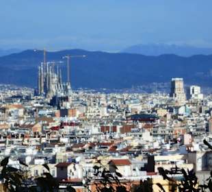 Blick vom Olympiapark auf Barcelona