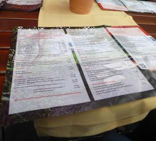 Restaurant Haus am See - Speisekarte