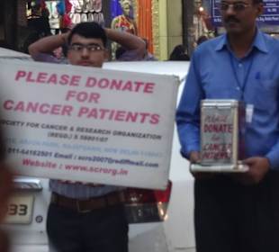 Auf dem Markt unterwegs