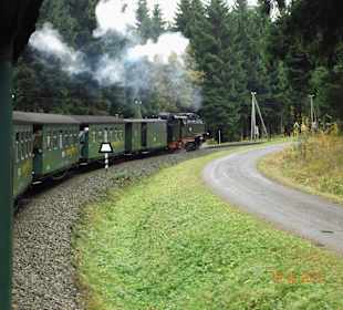 Mit der Dampflok durchs Erzgebirge