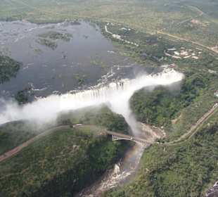 Wasserfälle vom Hubschrauber