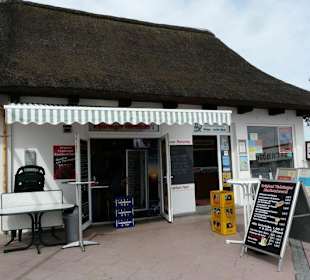 Shops and Restaurants at Sea Front in Dahme