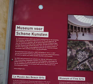 Info Tafel Museum MSK, Gent , Belgien