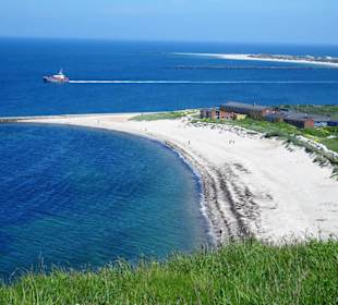 Blick auf den Nordstrand von Helgoland