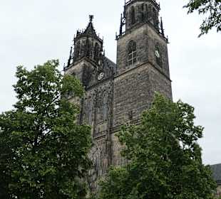 Der Dom von Magdeburg am Domplatz