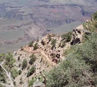 Dort unten waren wir...