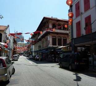 Eine Straße in Chinatown
