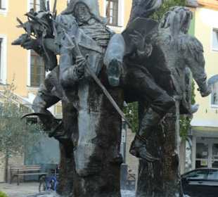 Der Marktplatzbrunnen von Cham