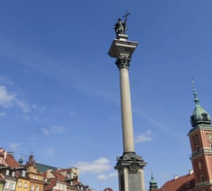 Die heutige, dritte Sigismundsäule am Schlossplatz