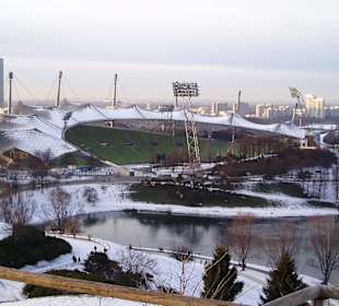 Olympiastadion im Winter