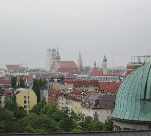 Blick von oben auf München