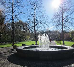 Brunnen beim Eingang