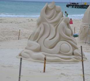 Sandburg in Playa del Carmen