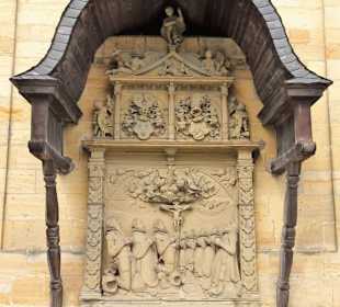 Epitaph an der Kirchenwand der Basilika