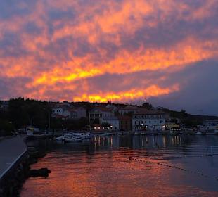 Zachód słońca w Silo