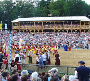 Der Turnierplatz beim Kaltenberger Ritterturnier