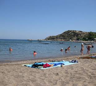 Sandstrand in Faliraki