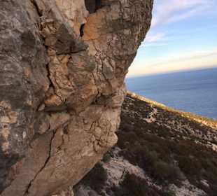 Blick vom Kletterseil