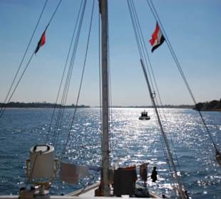 Luxor-Assuan auf Dahabeya: Ausblick von Deck