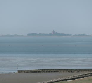 Blick vom Festland zur Insel Neuwerk