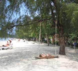 Freiluftbett am Strand!