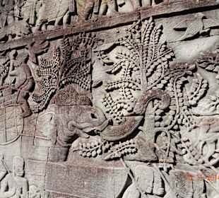 Wandrelief mit Arbeitselefant