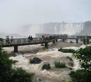 Die Wasserfälle, von Brasilien aus gesehen