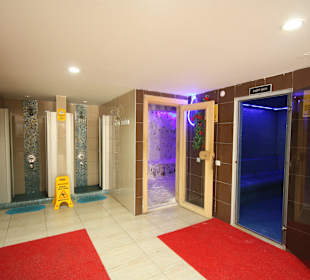 Eingang zum Sauna,Dampfbad und Salzraum