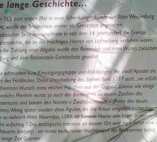 Breitenstein / Zwölfapostelstein Wingen-sur-Moder