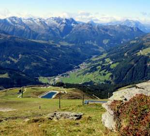 Blick von der Gipfelbahn auf die Pinzgauer Berge