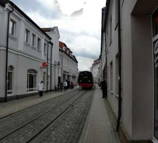 Molli Bahn, quer durch Bad Doberan