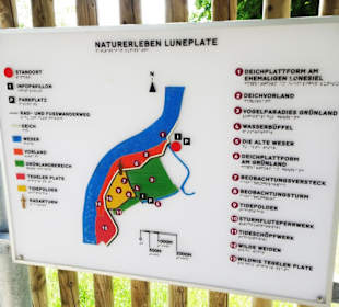 Wegweiser durch die Luneplate