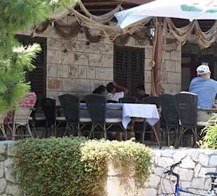 Teilansicht auf die Terrasse