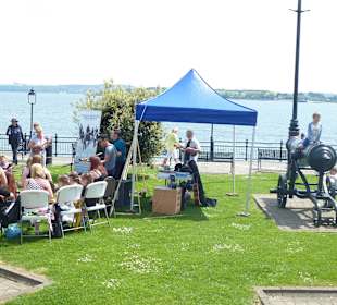 Tolles Konzert im Park neben dem Hafen