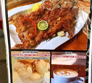 Meerschweinchen auf der Karte