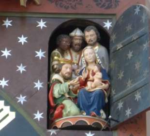 Rechtstadt: Marienkirche - die Astronomische Uhr 