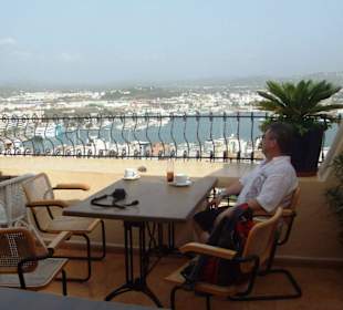 Kaffee-Pause im Restaurant "El Corsa Rio"