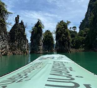 Canoeing am Khao Sok River (Khao Sok Nationalpark)