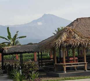 Tetebatu: Blick auf Vulkan Rinjani