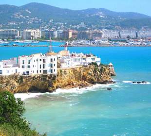 Ausblick auf den Hafen Ibiza