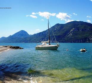 Badebucht in Brenzone