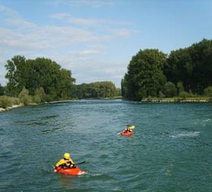 Die Isar flussabwärts
