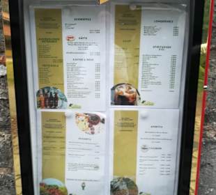 Die Speisekarte