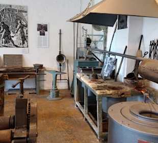 In der Werkstatt des Museum Kupfermühle Harrislee