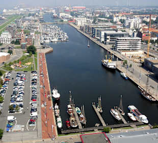 Blick von der Aussichtsplattform Sail City