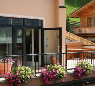 Eingang zum Gästehaus Gruber
